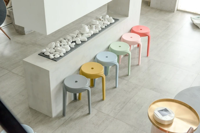 Tabouret d'appoint Pompa panel de couleurs