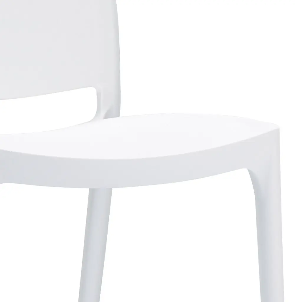 Chaise ENZO blanche Légia Home intérieur et extérieur