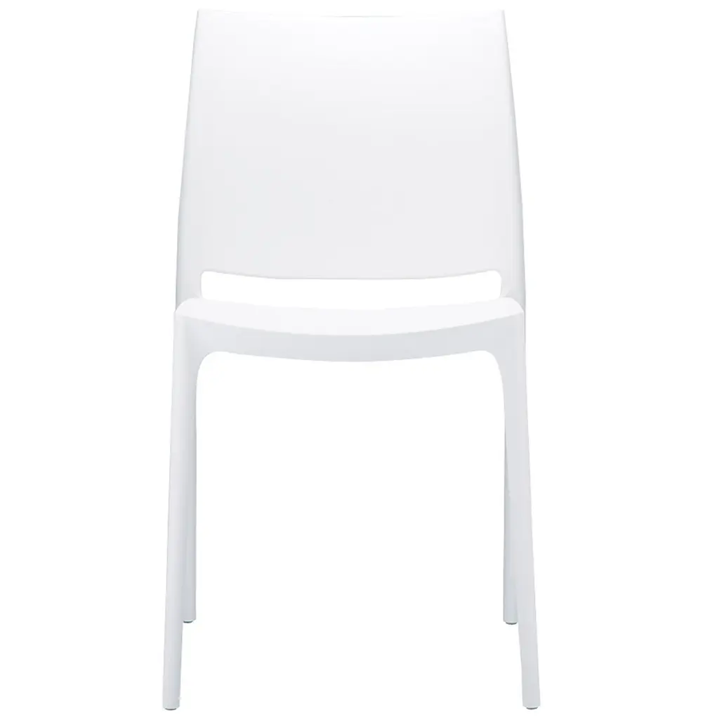 Chaise ENZO blanche Légia Home intérieur et extérieur