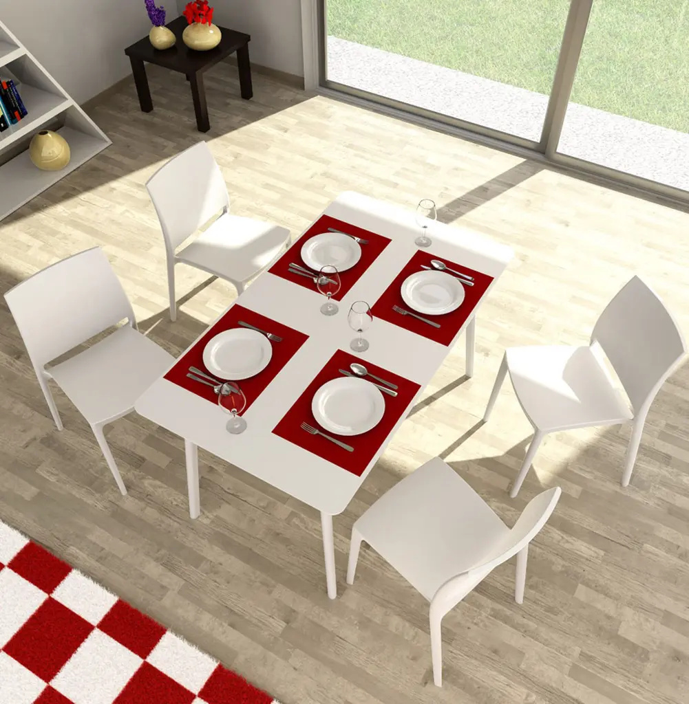 Chaise ENZO blanche Légia Home intérieur et extérieur