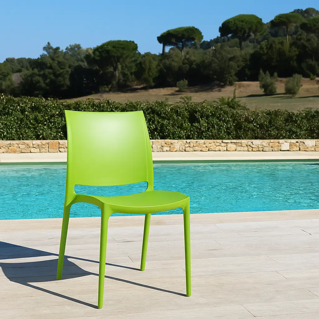 [CH00780GE] Chaise ENZO vert clair