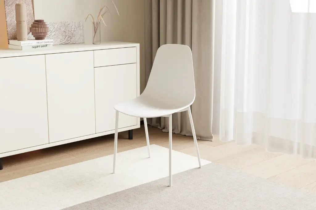 [CH05120WH] Chaise FELIZ Blanche