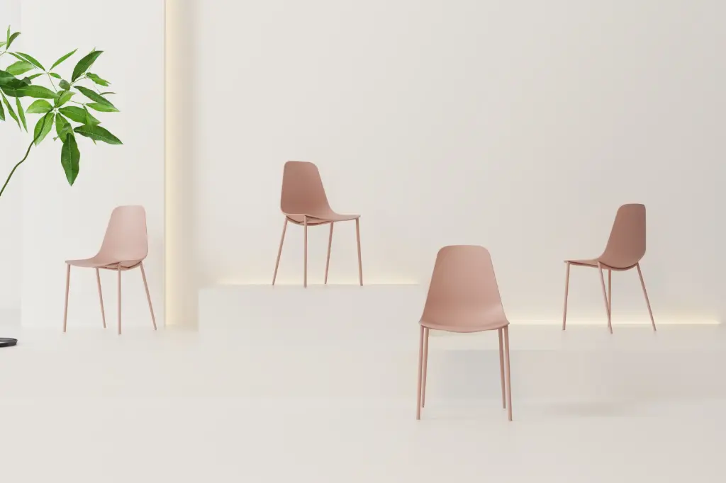 [CH05140PI] Chaise FELIZ rose