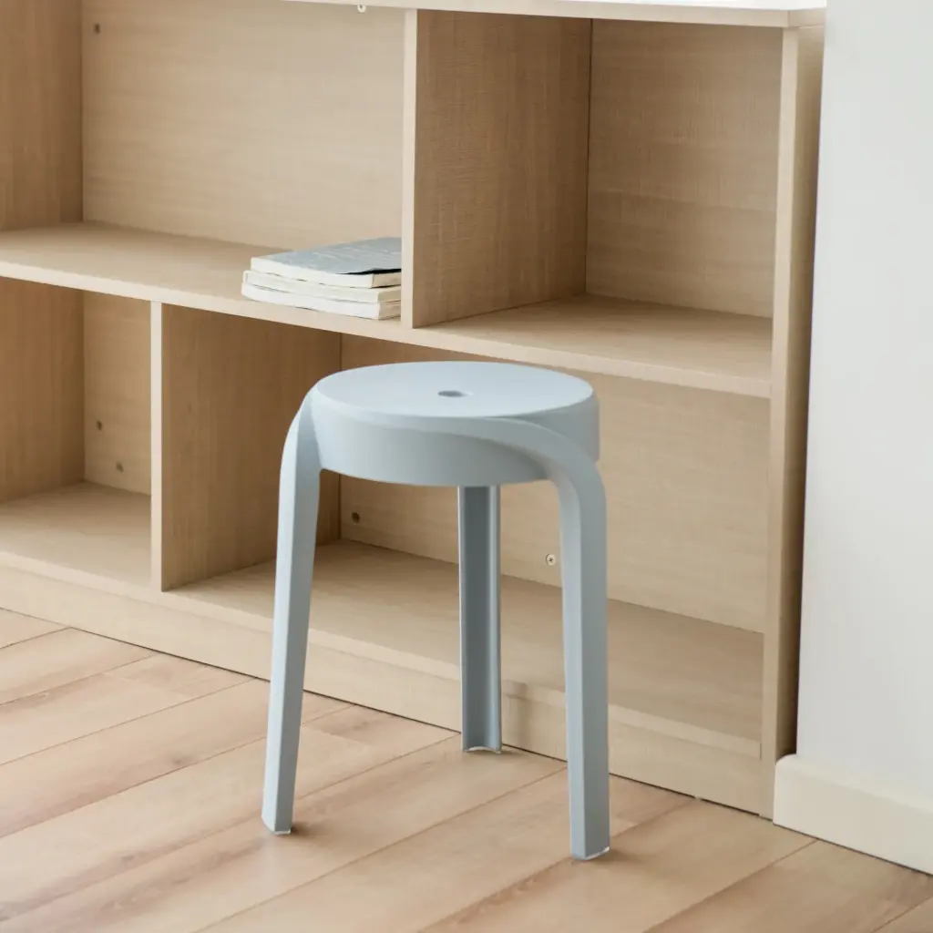 [LS01470GR] Tabouret POMPA gris